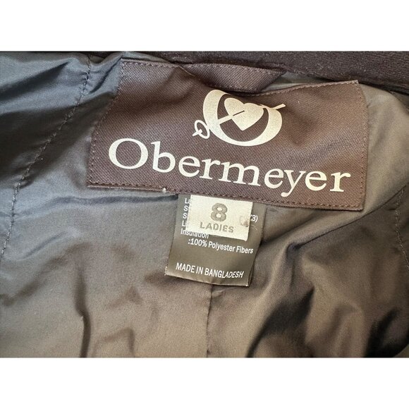 Obermeyer Ladies Insulated Black Ski Snow Pants Size 8 Style 7673 Adjustable Wai - Picture 2 of 16